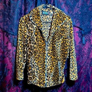 1990’s, Lip Service Leopard Fur jacket. Medium